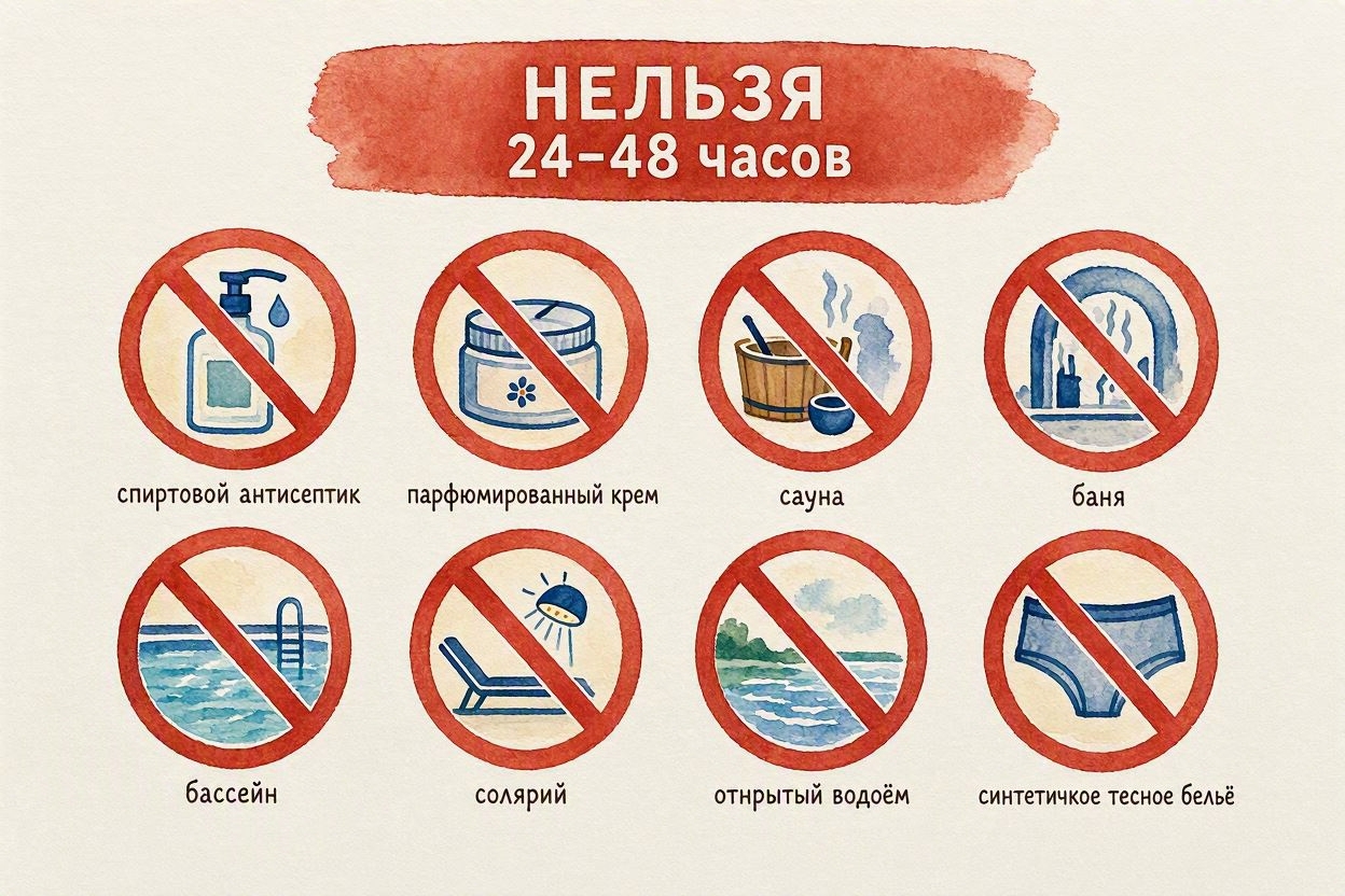 Что делать при зуде, покраснении и вросших волосах